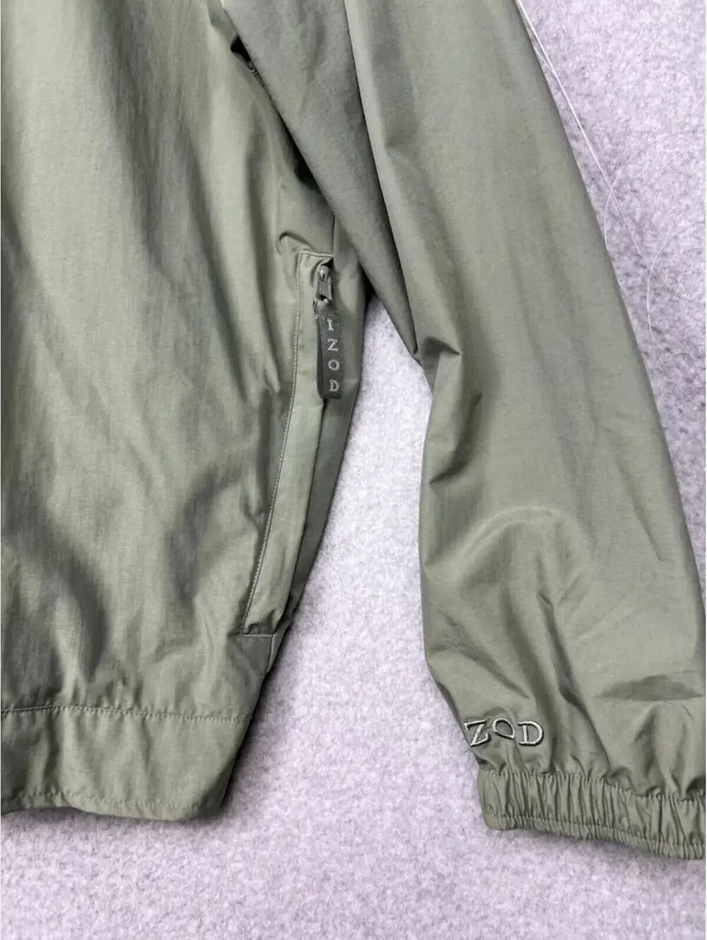 Izod XFG Golf Pullover WindBreaker Nylon Mens  XL Lightweight Green Outdoor
